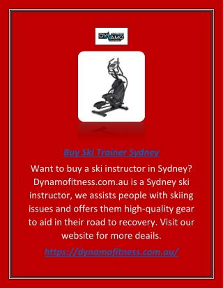 Searching to Buy a Ski Trainer in Sydney