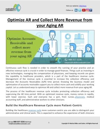 Optimize AR and Collect More Revenue from your Aging AR
