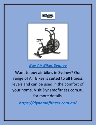 Want to Buy an Air Bike in Sydney
