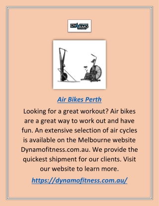 Search for the Best Air Bikes in Perth