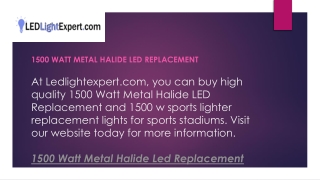 1500 Watt Metal Halide Led Replacement  Ledlightexpert.com