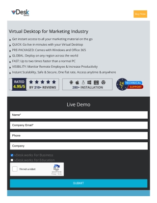 Virtual Desktops for Marketing Industry  | Cloud VDI