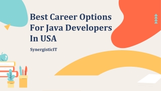Best Career Options for Java Developer
