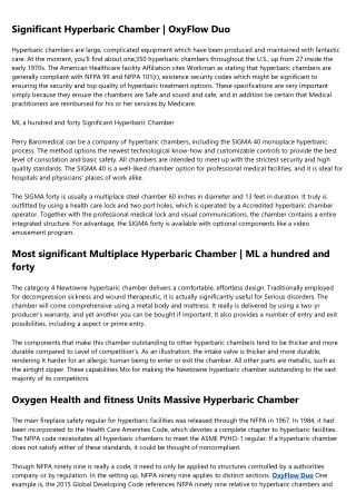 The Ultimate Glossary of Terms About large hyperbaric chamber for sale