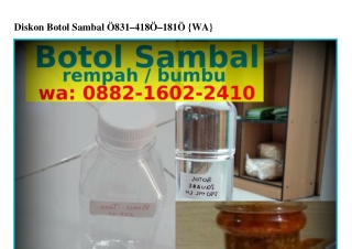 Diskon Botol Sambal