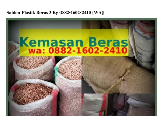 Sablon Plastik Beras 3 Kg Ö88ᒿ·16Öᒿ·ᒿᏎ1Ö(WA)