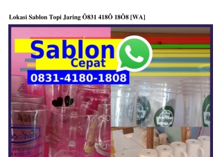 Lokasi Sablon Topi Jaring O8౩1_ㄐ18O_18O8{WA}