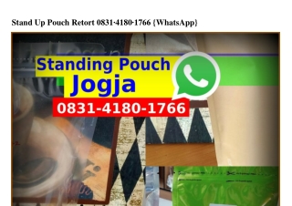 Stand Up Pouch Retort ౦8ᣮ1·418౦·1ᜪᏮᏮ(WA)