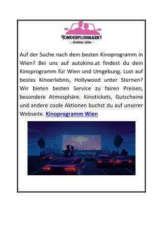 Kinoprogramm Wien  Autokino.at