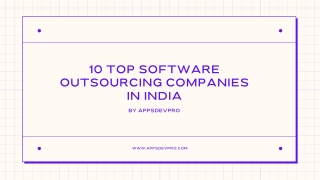 10 Top Software Outsourcing Companies In India For 2022
