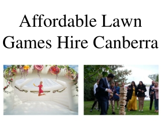 Affordable Lawn Games Hire Canberra