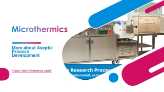 More about Aseptic Process Development - Microthermics