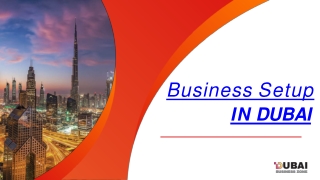 Business Setup In Dubai | Dubai Business Zone