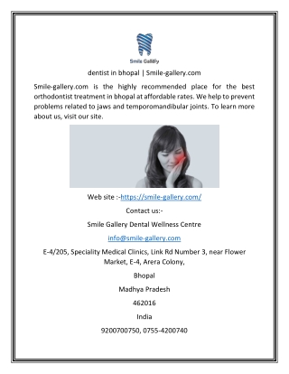dentist in bhopal  Smile-gallery