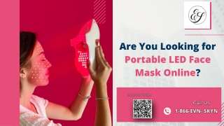 Are You Looking for Portable LED Face Mask Online