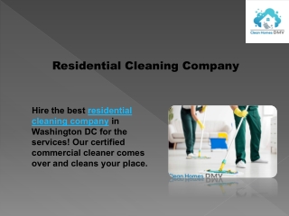 Residential Cleaning Company