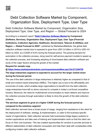 Debt Collection Software Market by Component, Organization Size, Deployment Type