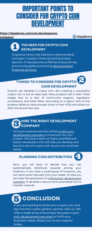 Important points to consider for crypto coin development