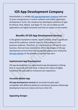 iOS App Development Company