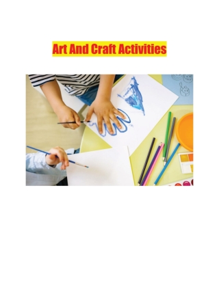 Art And Craft Activities