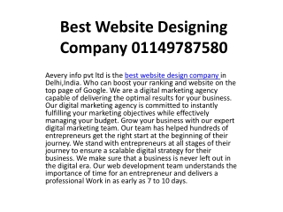 Best Website Designing Company 01149787580