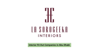 Interior Fit Out Companies in Abu Dhabi