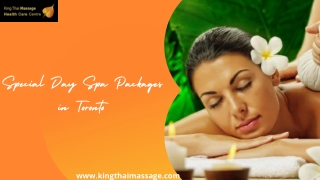Special Day Spa Packages in Toronto