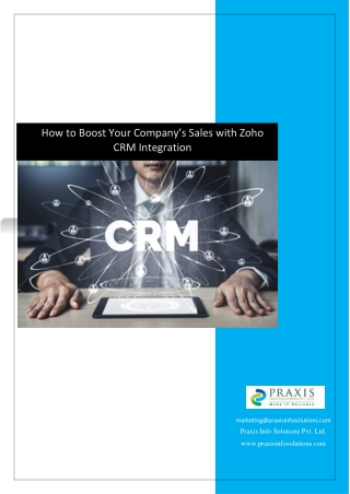 How to Boost Your Company’s Sales with Zoho CRM Integration