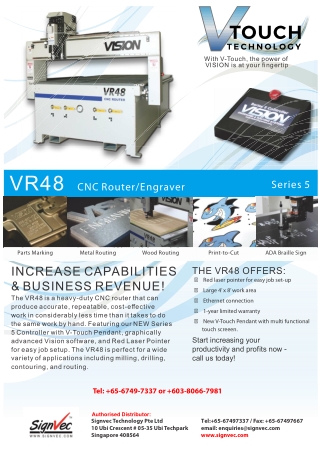 VR48 CNC Router and Engraver System
