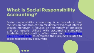 What is Social Responsibility Accounting