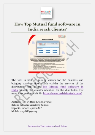 How Top Mutual fund software in India reach clients