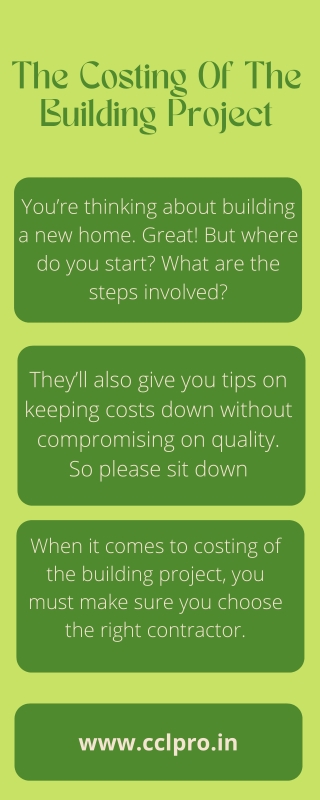 The Costing Of The Building Project - CCLPRO Info