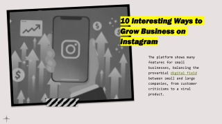 10 Interesting Ways to Grow Business on Instagram