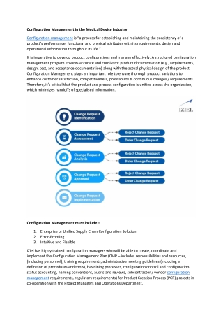 Configuration Management in the Medical Device Industry