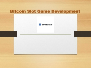 Bitcoin Slot Game Development