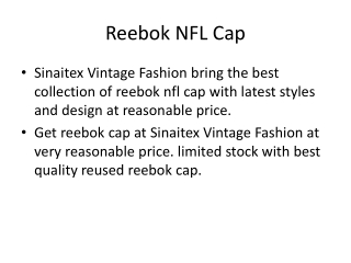 Reebok NFL Cap