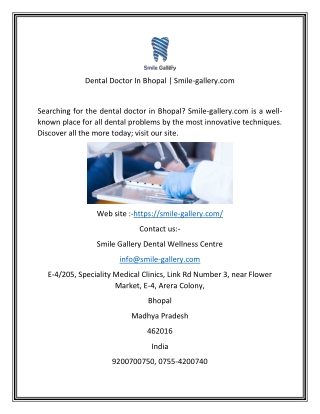 Dental Doctor In Bhopal  Smile-gallery