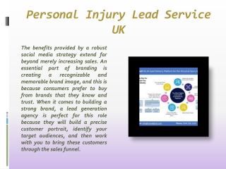 Personal Injury Lead Service UK