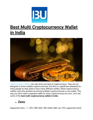 Best Multi Cryptocurrency Wallet in India (1)