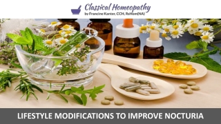 Lifestyle Modifications to Improve Nocturia