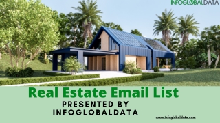Real Estate Email List | 100% Verified Real Estate Database