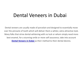 Best Clinic of Dental Veneers in Dubai