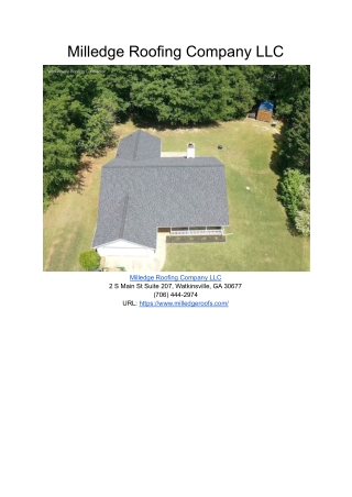 Milledge Roofing Company LLC