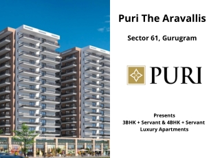 Puri The Aravallis Sector 61 Gurgaon -  E-Brochure