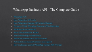 WhatsApp Business API - The Complete Guide