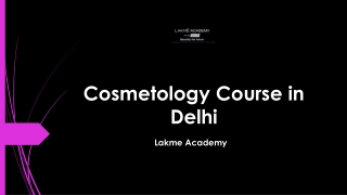 Cosmetology Course in Delhi