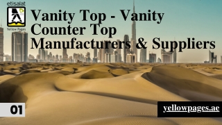 Vanity Top - Vanity Counter Top Manufacturers & Suppliers
