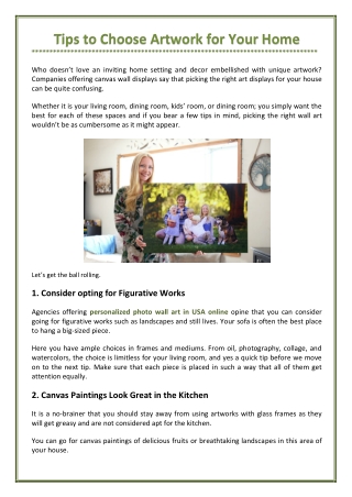 Tips to Choose Artwork for Your Home