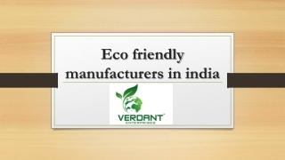 Eco friendly manufacturers in india (1)