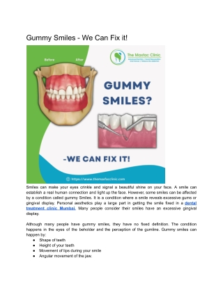 Gummy Smiles - We Can Fix It